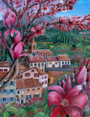 Un village fleuri